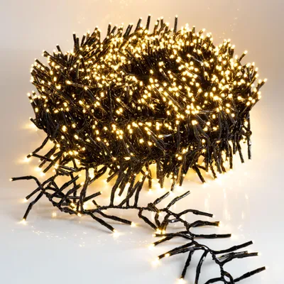 Immagine prodotto di Catena luminosa a cascata, luce bianco caldo - 22 metri / 3000 LED - Decorazione natalizia a forma di albero, con controller e chip di memoria - adatta per interni ed esterni