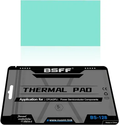 Immagine prodotto di Pellicola termoconduttiva in silicone, elevata resistenza alle alte temperature, dimensioni 80x40x1 mm, per dissipatori di calore di laptop