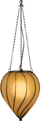 Produktbild von Näve Leuchten Pendelleuchte Orient mit E27 Pendelleuchte Orient mit E27 Pendelleuchten - Glas-Pendelleuchte "Orient", Hängelampe aus Metall und Glas in rot, 35 cm hoch, Ø 25 cm, E27-Fassung