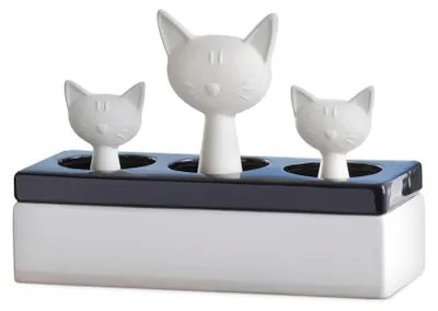 Zdjęcie produktu dla Nawilżacz WENKO rodzina kotów ceramiczny dyfuzor nawilżacz powietrza w pomieszczeniu