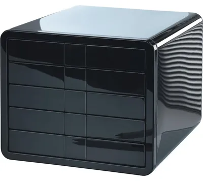 Produktbild von HAN 21551-13, 5 Schublade(n), Schwarz, Glänzend, Einfarbig, Schwarz, CE