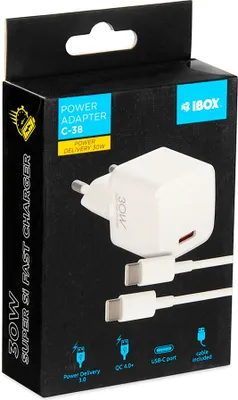 Produktbild von Reiseladegerät I-BOX C-38 PD30W weiß