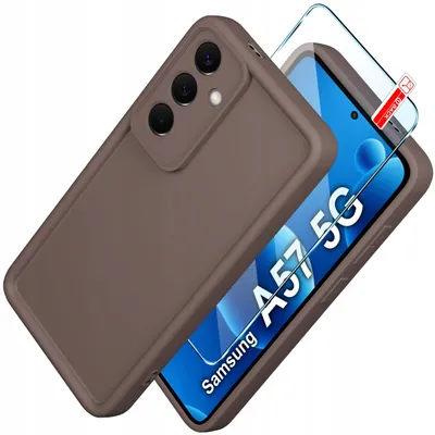 Zdjęcie produktu dla Etui Do Samsung A57 5G Silikonowe Matowe + Szkło Ochronne Na Ekran