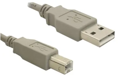Produktbild von DeLOCK 82216, 3 m, USB A, USB B, USB 2.0, Männlich/Männlich, Grau