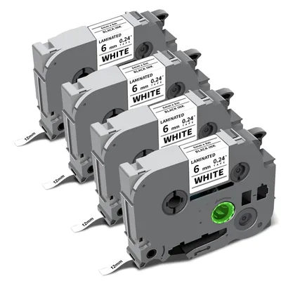 Produktbild von Tze 211 Etikettenband – Kompatibel mit Brother P-touch, 6 mm