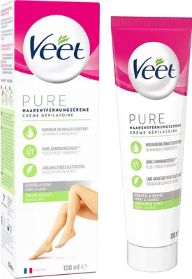 Produktbild von Veet 5000146980339, Creme zur Haarentfernung, 100 ml, trockene Haut