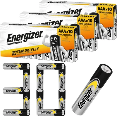 Zdjęcie produktu dla Baterie Energizer AAA LR03 Industrial 30 pack Alkaline 1250mAh