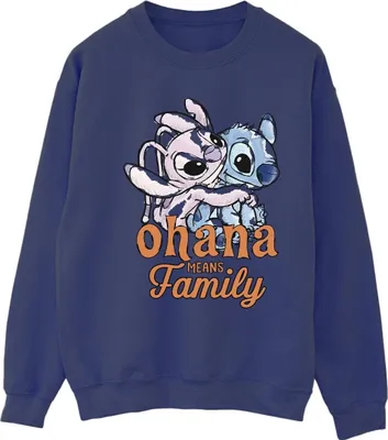 Produktbild von Disney - "Ohana" Sweatshirt für Damen BI22776 (XXL) (Marineblau)