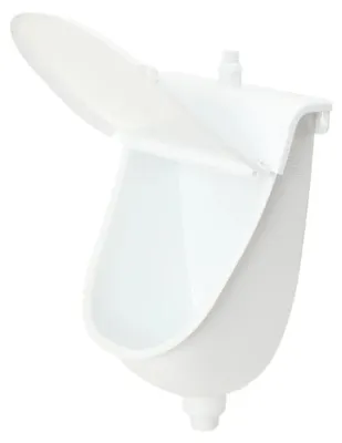 Produktbild von Wandurinal - Sensorsteuerung - Edelstahl - Schwerkraftspülung - Für Männer - Mit Deckel