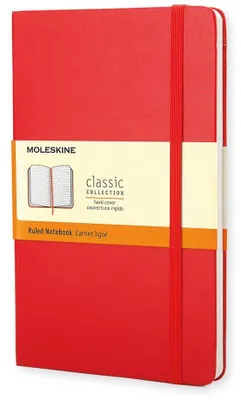 Image de Moleskine – Carnet, 13 x 21 cm, ligné, couverture rigide, 240 pages, rouge