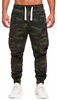 Produktbild von behype. Herren Cargohose als Stoffhose mit Stretch Chino Cargo Hose mit Tarnmuster für Herren
