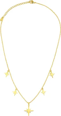 Produktbild von Halskette Sterne Edelstahl 40 cm One size