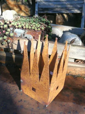 Immagine prodotto di Corona in acciaio inox, quadrata