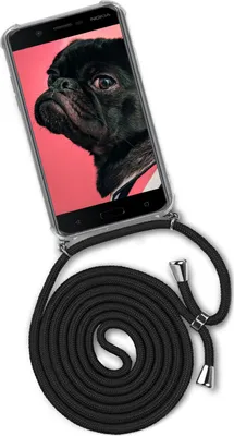 Produktbild von TWIST-Case + TWIST-Cord für Nokia 5, Farbe:Black Diamond (Silber)