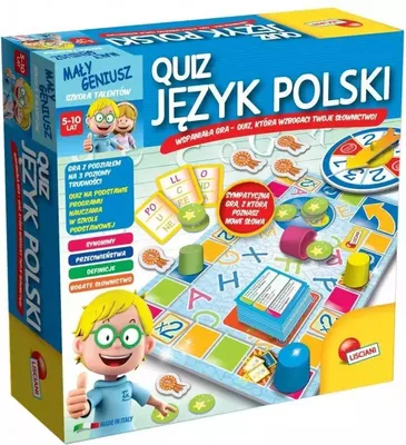 Zdjęcie produktu dla DANTE Lisciani Jestem geniuszem Quiz języka polskiego 304-P54350