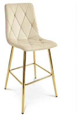 Zdjęcie produktu dla Styl I Elegancja Hoker Libra - Aksamit Beż Jasny / Nogi Złote X 1