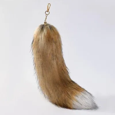 Obrázok produktu pre Kľúčenka Nepbont s realistickým líščím chvostom, 40 cm, ozdobná tyč