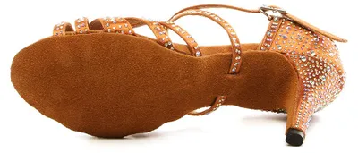 Produktbild von BURTAN "SANTIAGO" BACHATA-KIZOMBA-TANZSCHUHE MIT HOHEN ABSÄTZEN - BRAUN 8,5 CM BURTAN "SANTIAGO" BACHATA-KIZOMBA-TANZSCHUHE MIT HOHEN ABSÄTZEN, BRAUN 8,5 CM Größe 35