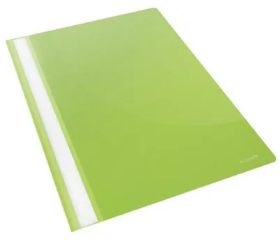 Productafbeelding van Verpakking met 25 transparante ringmappen, kleur groen