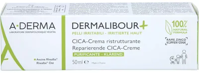 Produktbild von A-DERMA Dermalibour + reparierende CICA-Creme, 50 ml Creme