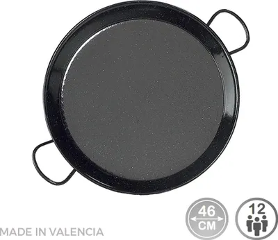 Image de Poêle Paella émaillée ø46cm Cuisson Authentique Et Facile Pour 12 Personnes - Vaello
