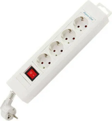 Produktbild von REV 0014412113 Steckdosenleiste mit Schalter 4fach Weiß Schutzkontakt (0014412113)