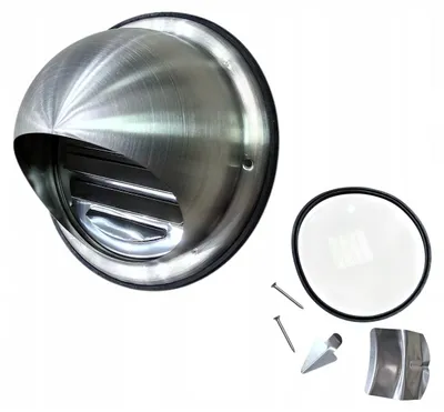 Image de airRoxy Grille d'extraction extérieure inox avec grille FI 125