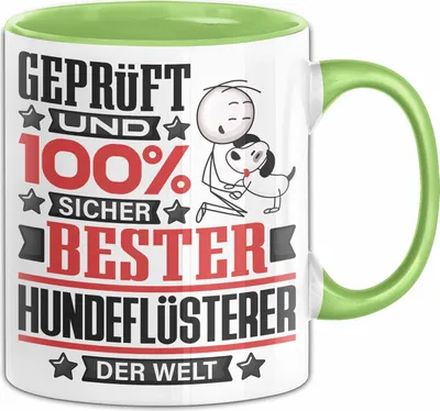 Produktbild von Hundeflüsterer Geschenk Lustiger Spruch für Hundeflüsterer Geschenkidee Bester Hundeflüsterer Der Welt (Grün)