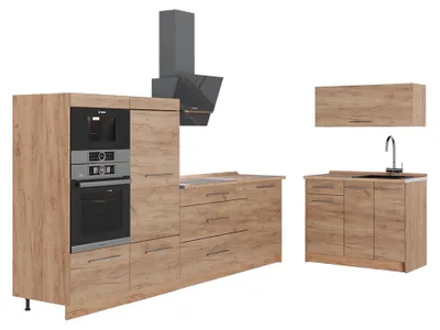 Obrázok produktu pre Kuchyňa Vicco Fame-Line Dub Goldkraft/Dub Goldkraft 380 cm, AP Oak, Model 64097