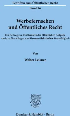 Produktbild von Werbefernsehen und Öffentliches Recht.