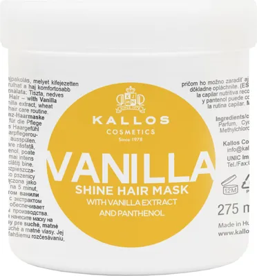 Produktbild von KJMN Vanilla Shine Hair Mask 275 ml