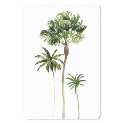 Produktbild von MuchoWow® Mauspad Mousepad Dschungel - Palme - Weiß 40x60 cm - Mousepads - Maus Mat - Pad - Mausunterlage - Schreibtisch Accesoire