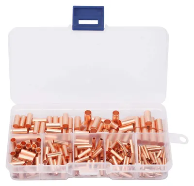 Kupfer-Aderendhülsen-Sortiment 250 Stück, 2,2–6,5 mm