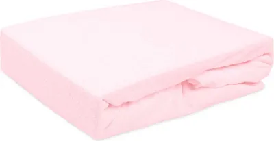 Image de Drap-housse avec élastique, tissu éponge, 200 x 220 cm, rose