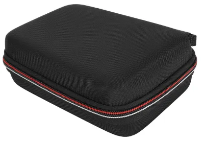 Produktbild von Hartschalen-Reisetasche – Tragetasche – Aufbewahrungstasche – Für 3DS XL/2DS XL – Nylon – Schwarz – Mit Spielefach und Innenfach