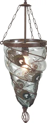Produktbild von Näve Leuchten Glas-Pendelleuchte "ORIENT" Glas-Pendelleuchte "ORIENT" Pendelleuchten - Glas-Pendelleuchte "ORIENT", Hängelampe aus Metall und Glas in klar/transparent, 150 cm hoch, 24 x 24 cm, E14-Fassung