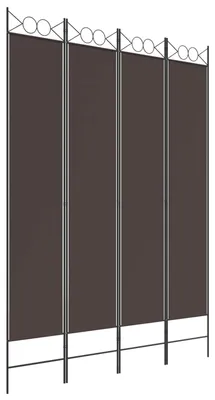 Immagine prodotto di Divisorio a 4 Pannelli Marrone 160x220 cm in Tessuto