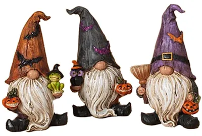 Produktbild von Halloween Gnom Figur als süße Dekoration 15cm 1 Stück
