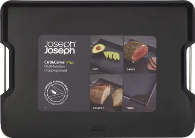 Zdjęcie produktu dla Deska do krojenia Joseph Joseph Cut&Carve Plus 47 x 33 cm - czarna