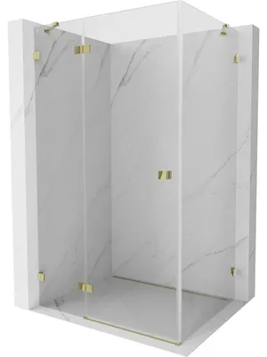 Obrázek produktu pro Mexen Lunar sprchový kout otevírací levý 100 x 90 cm, transparentní, zlatý - 834-100-090-50-00-L