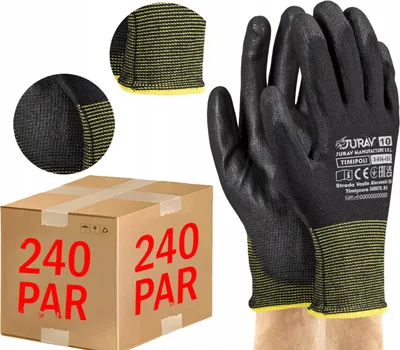 Obrázek produktu pro JURAV TIMIPOLI Pracovní rukavicePolyuretančerné XL