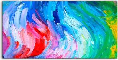 Produktbild von Coloray Canvas 140x70  Wandbild Leinwand Bilder Kunstdruck abstrakt farbenfroh modern