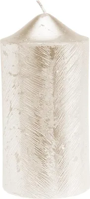 Obrázek produktu pro Dekorativní svíčka se vzorem, 7 x 14 cm, zlatá
