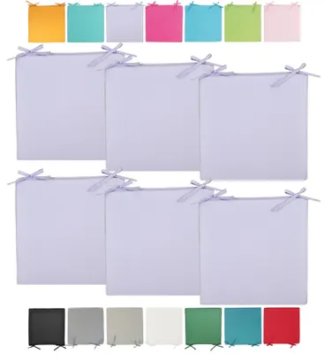 Produktbild von JACK Outdoor Stuhlkissen 40x40cm Lounge Kissen Auflage Wasserfest Sitzkissen Garten Lotus Effekt, Farbe:Flieder, Stückzahl:6x