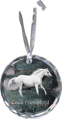 Imagen del producto de Art-Dog Adorno para árbol de Navidad – Caballo Warmblood checo