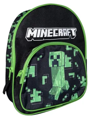 Produktbild von Minecraft Rucksack 8 Liter, 30x26x9,5 cm, gepolsterte Schultergurte, Fronttasche