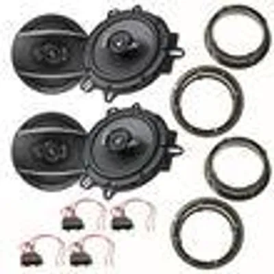 Produktbild von Pioneer TS-A1670F Lautsprecher Einbauset für Passat 3B 3BG Beetle vorne hinten
