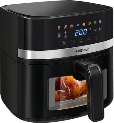 Obrázok produktu pre Fritovací hrniec s veľkou kapacitou – 8,5 litra, 2000 W, s priehľadným okienkom pre zdravé varenie