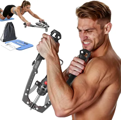 Produktbild von FLYBIRD 3-in-1 Gerät Arm-Twister Trainingsgerät, Widerstand 10–200 KG Brust & Core Training, Verstellbarer, Rucksack & Knieschoner