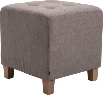 Produktbild von CLP Sitzhocker Pharao, antik-hell mit hochwertiger Polsterung | Farbe taupe